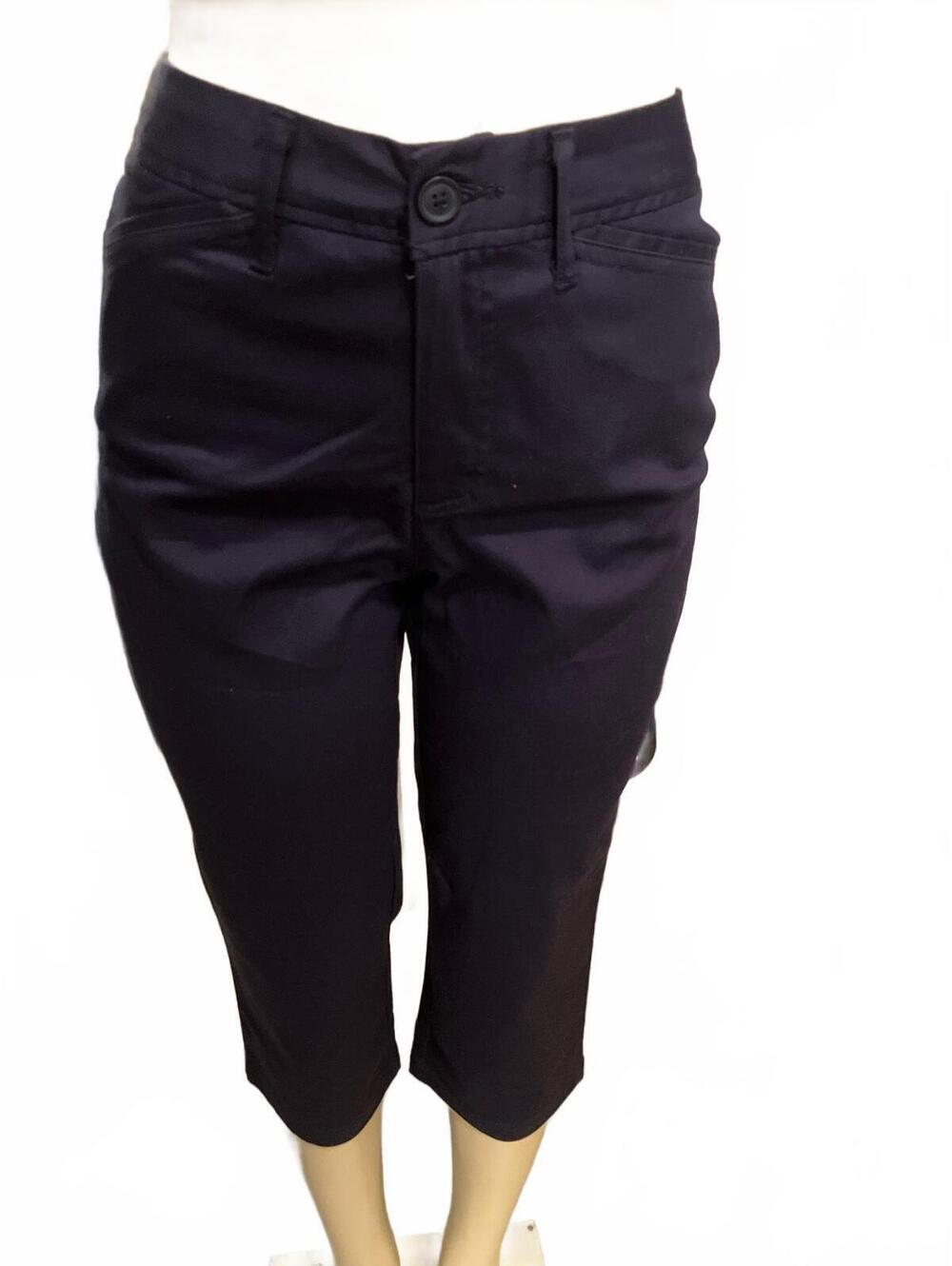 NWT St. John's Bay Secretly Slender Navy Capri Pants Size 6T